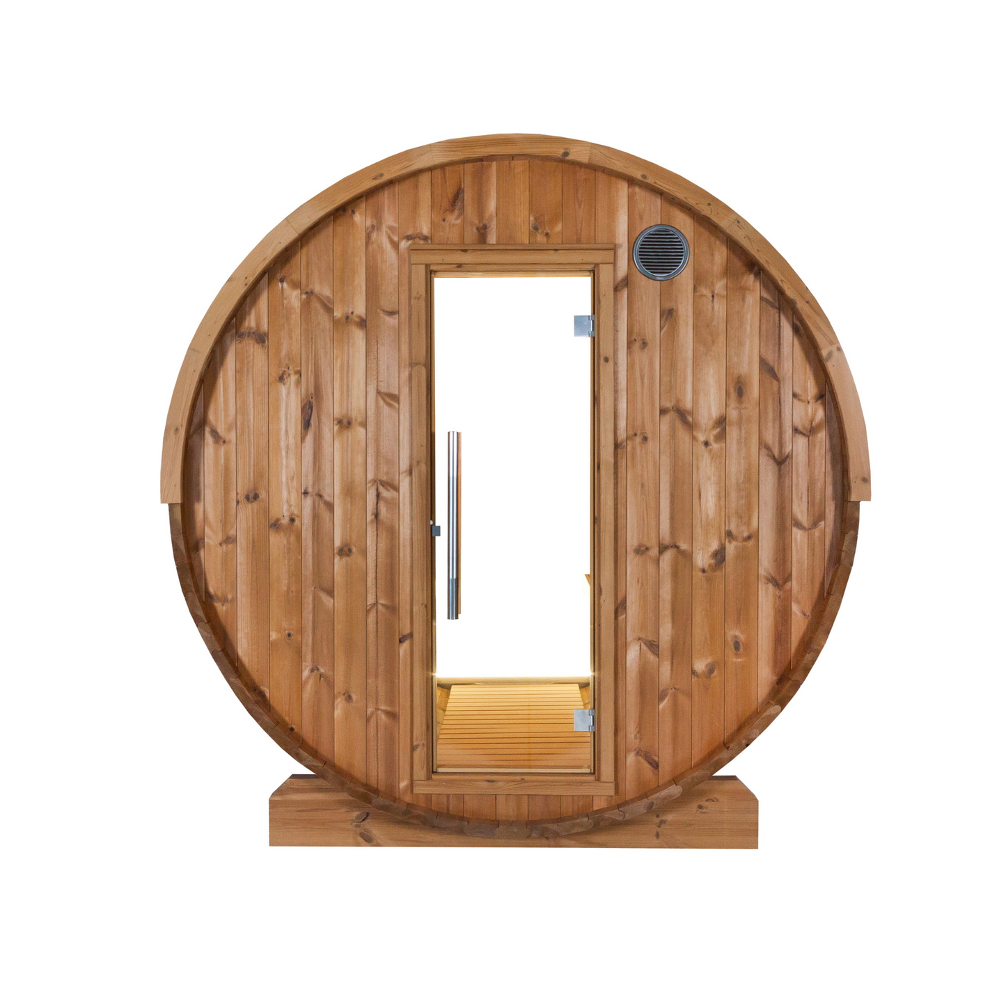 Barrel sauna - Thermo hout -Achterkant in half glas - Verschillende formaten
