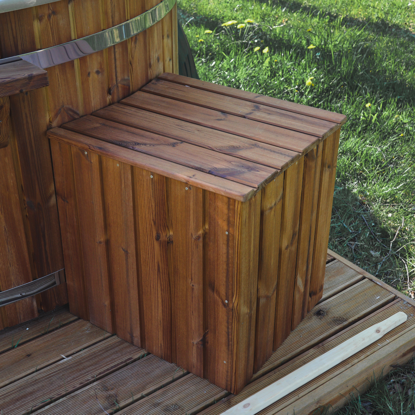 O'Tub met interne of externe kachel en filter - 220cm