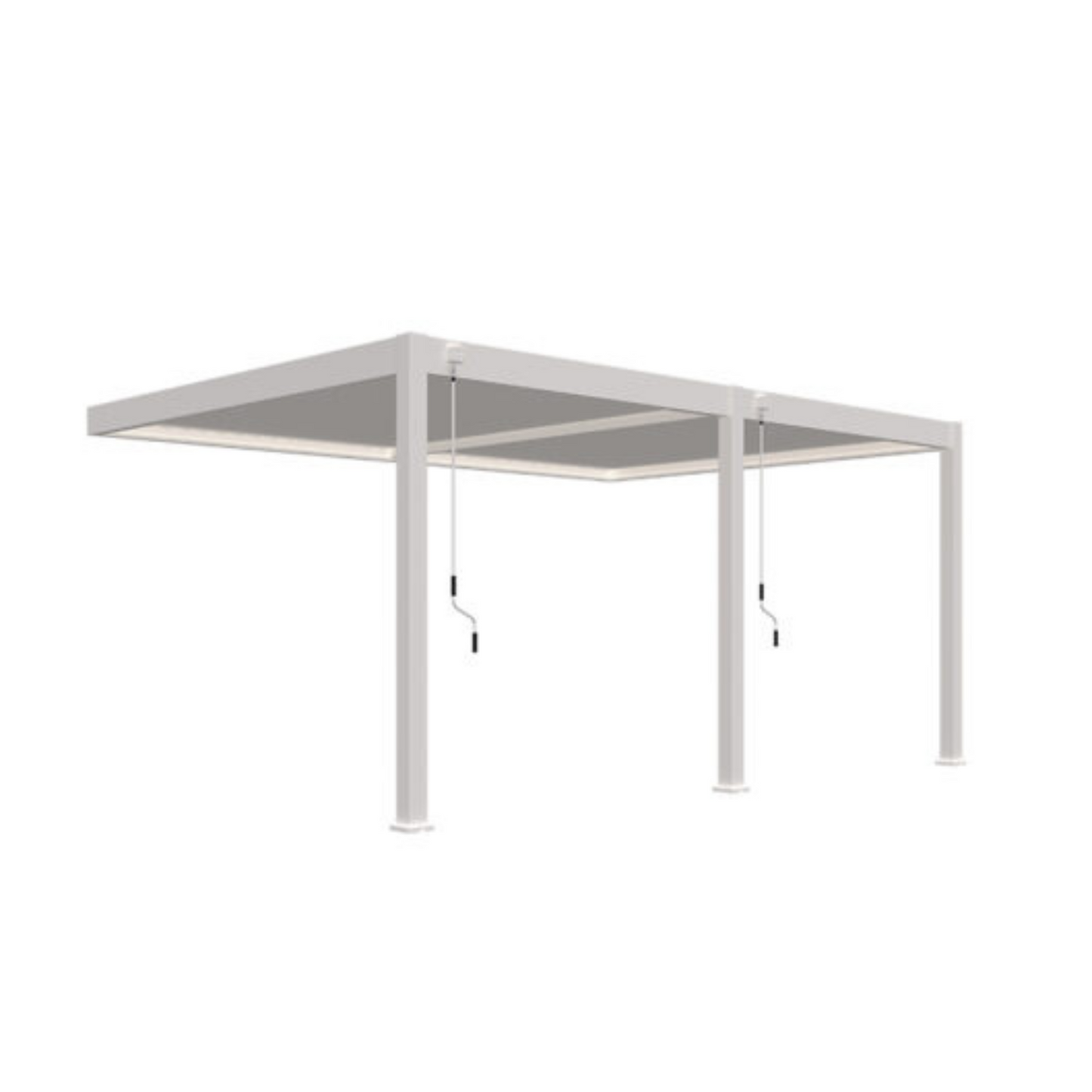 Orion wand overkapping – 3,6 x 5,3 meter – wit