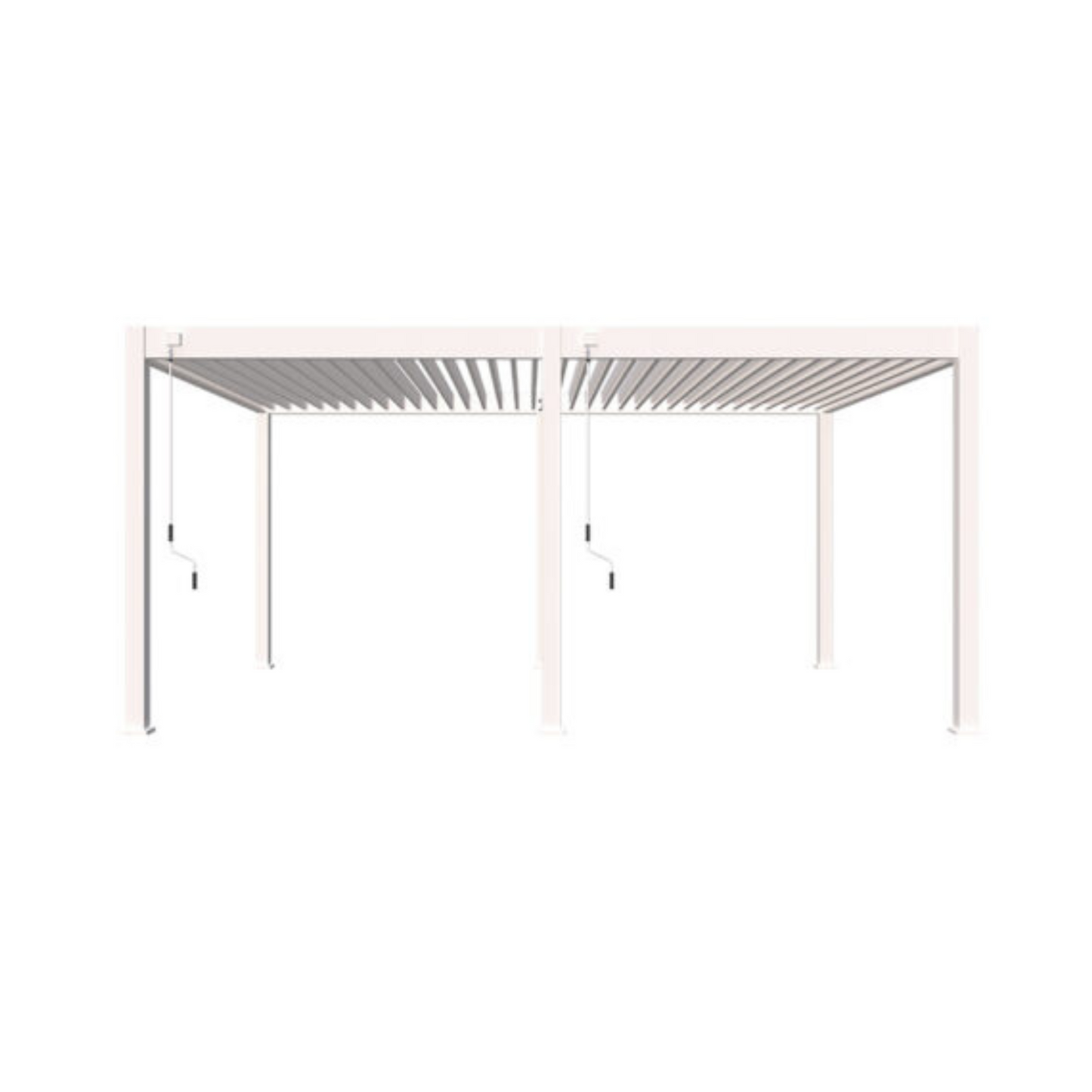 Orion overkapping – 3,6 x 5,3 meter – wit