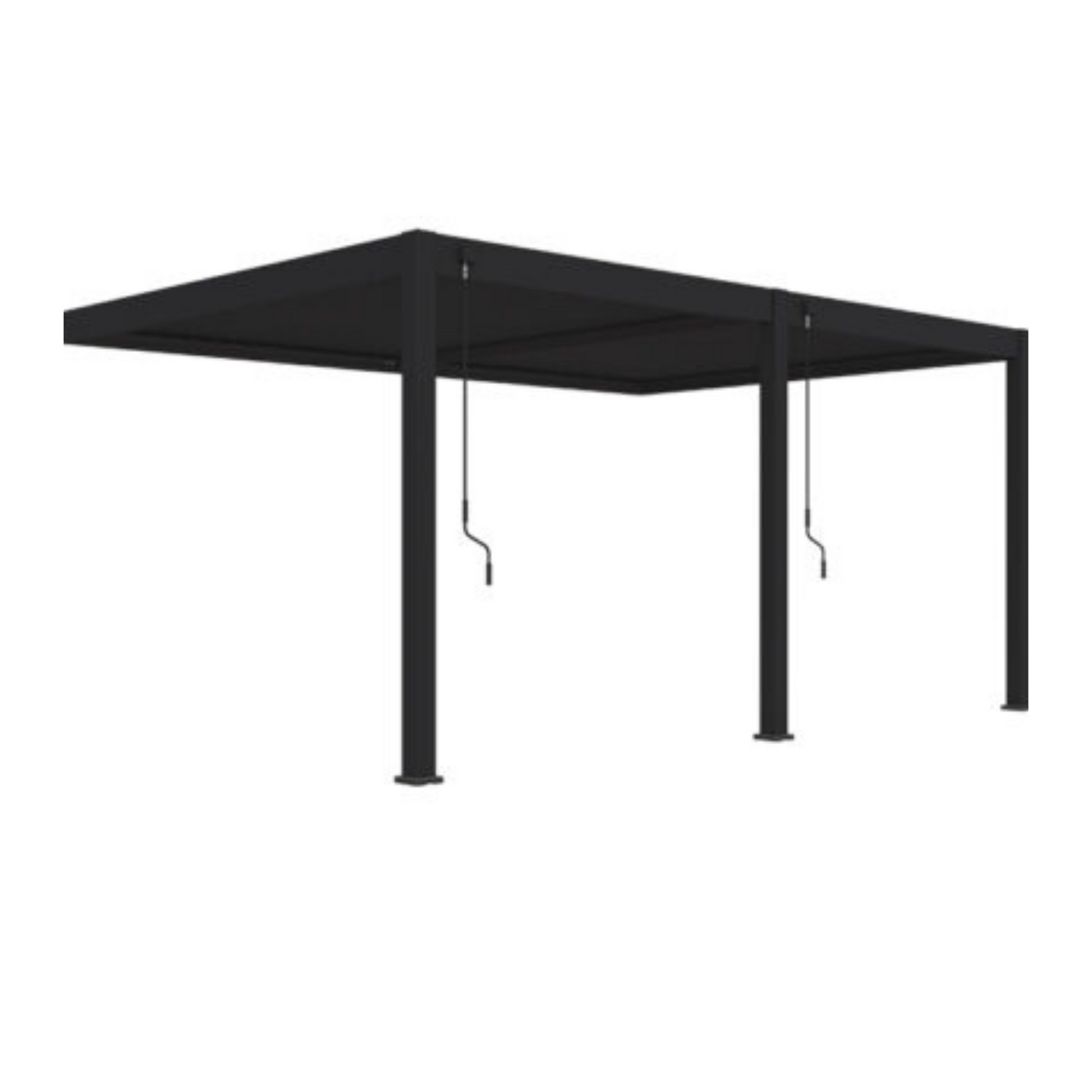 Orion wand overkapping – 3,6 x 5,3 meter – antraciet