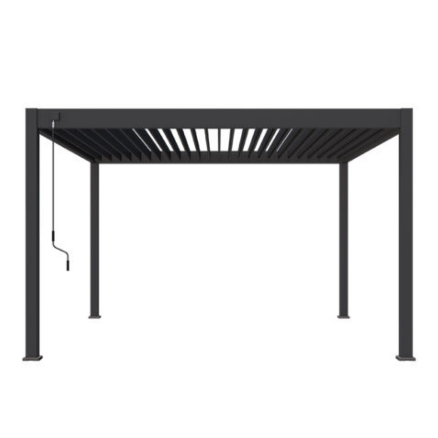 Horizon overkapping – 4 x 4 meter – antraciet