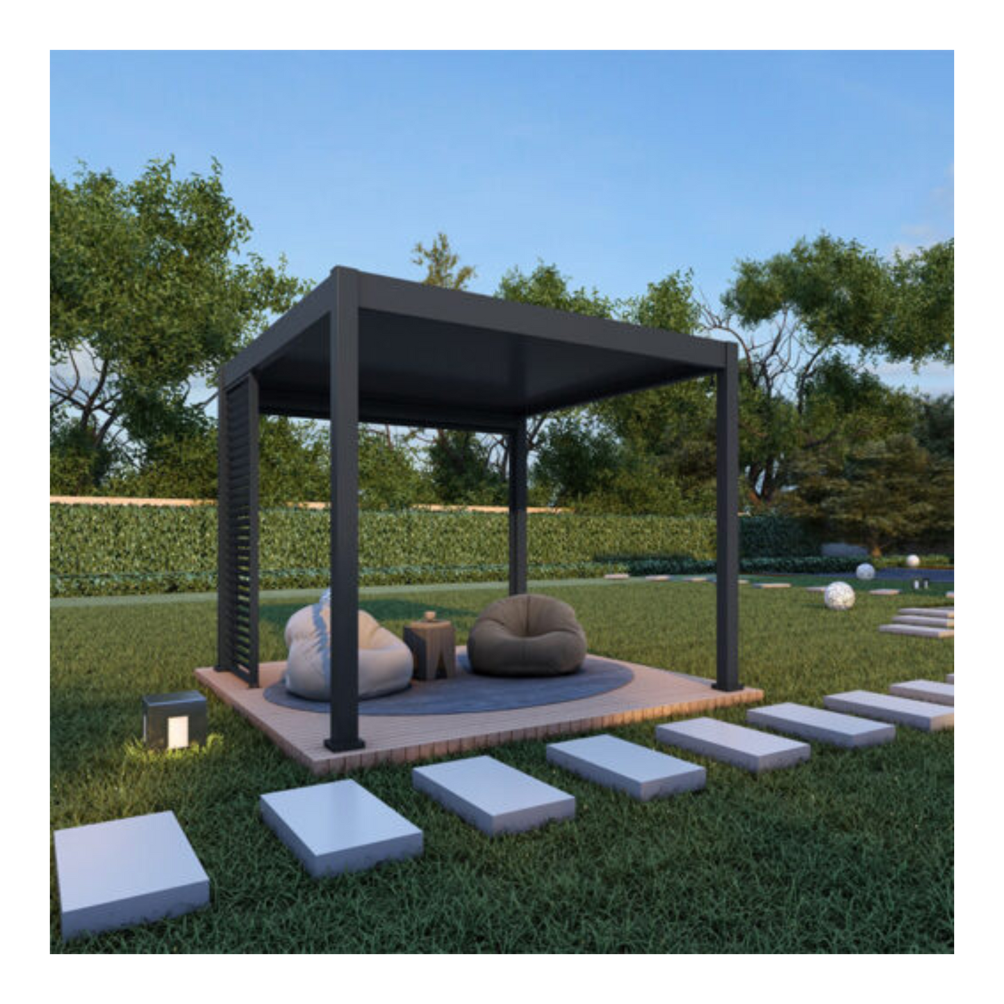 Orion overkapping – 3 x 3 meter – antraciet