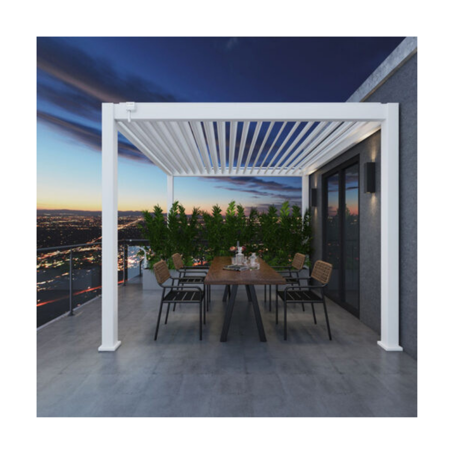 Orion overkapping – 3 x 3 meter – wit