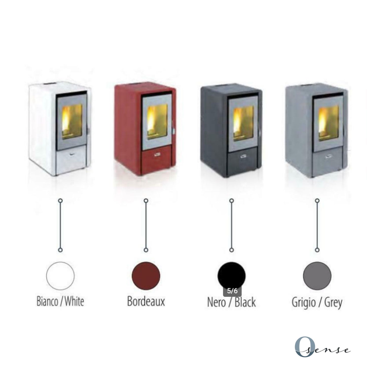 Showroommodel Pelletkachel Tepor Slim zwart - 12KW - Prijs incl 21% BTW