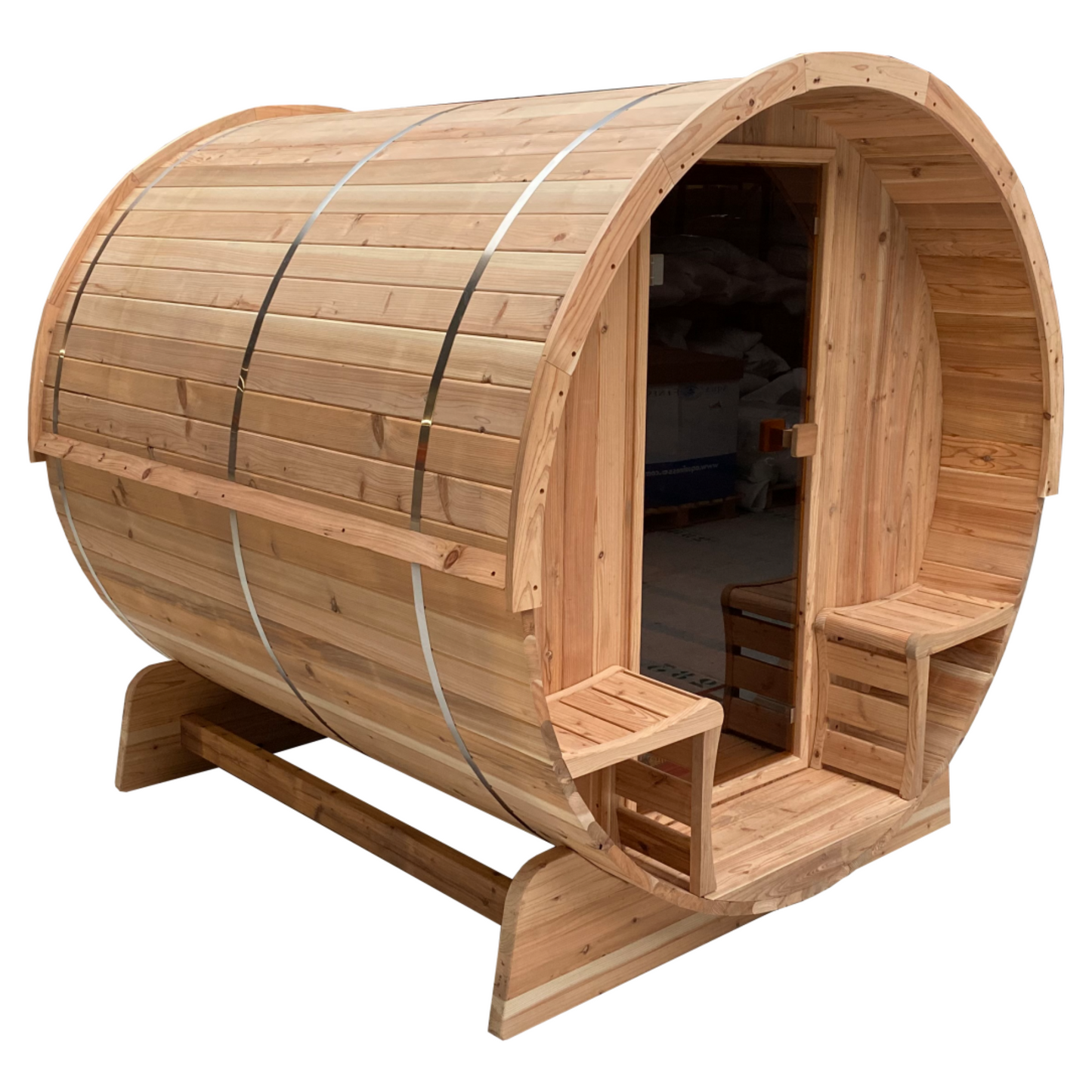 Barrel sauna - Ceder hout - Gesloten achterkant - Verschillende formaten