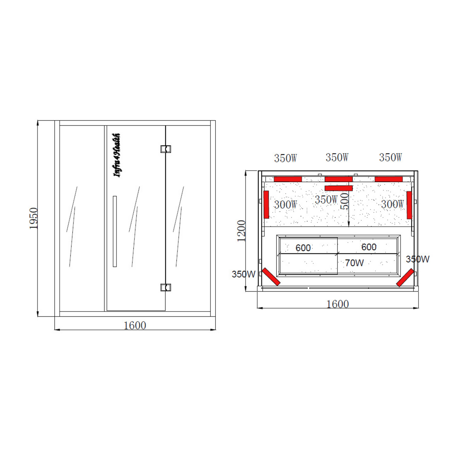 infrarood sauna - 160 - Infra4Health