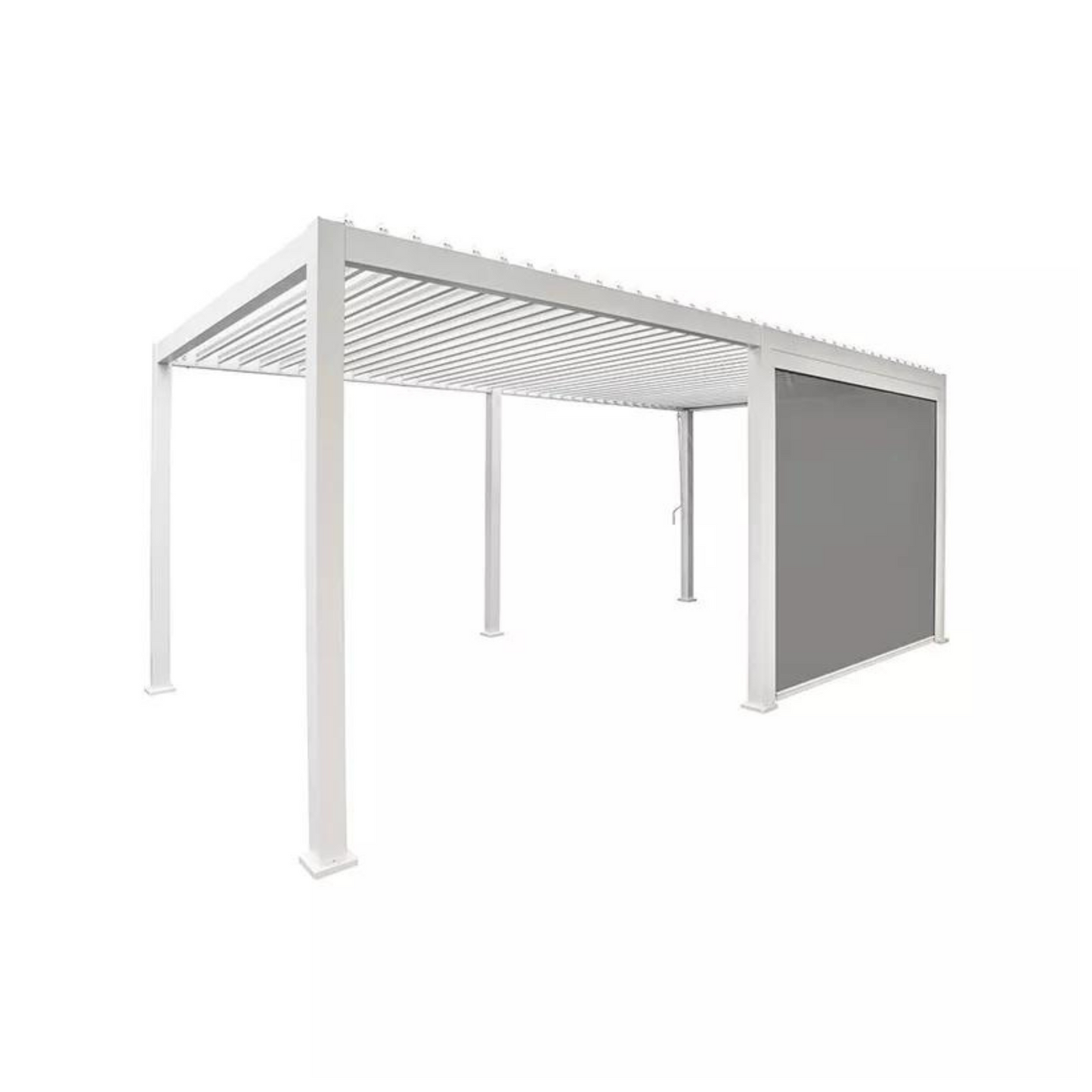Screens - Pull down zijscherm -wit -400 cm- Mirador