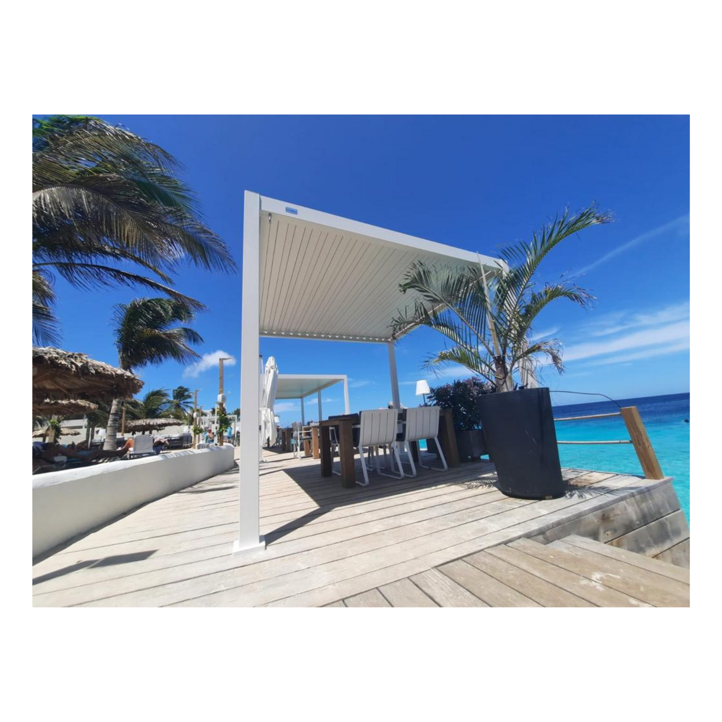Overkappingen - Mirador overkapping – 3×4 meter – wit- Mirador
